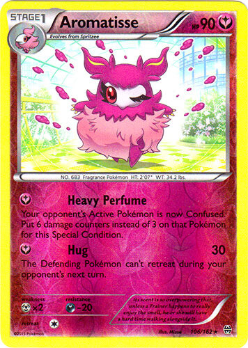 Pokemon - Aromatisse - 106/162 - Rare - Reverse Holo - XY - BREAKthrough - NM