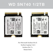 WD PC SN740 1TB 2TB M.2 2230 SSD NVMe PCIe4x4 For Steam Deck ASUS ROG Dell Flow