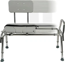 DMI Heavy Duty Sliding Transfer Bench with Cut-Out Seat 522-1734-1900 (341)