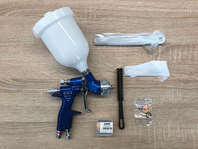 DeVILBISS Lackierpistole Spritzpistole GTI Pro Lite TE10 Düse 1.2+1.3 Blau