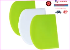Dough Cutter & Versatile Scrapers Bowl Scraper, Best Bench scraper-Spatula 3 PCs