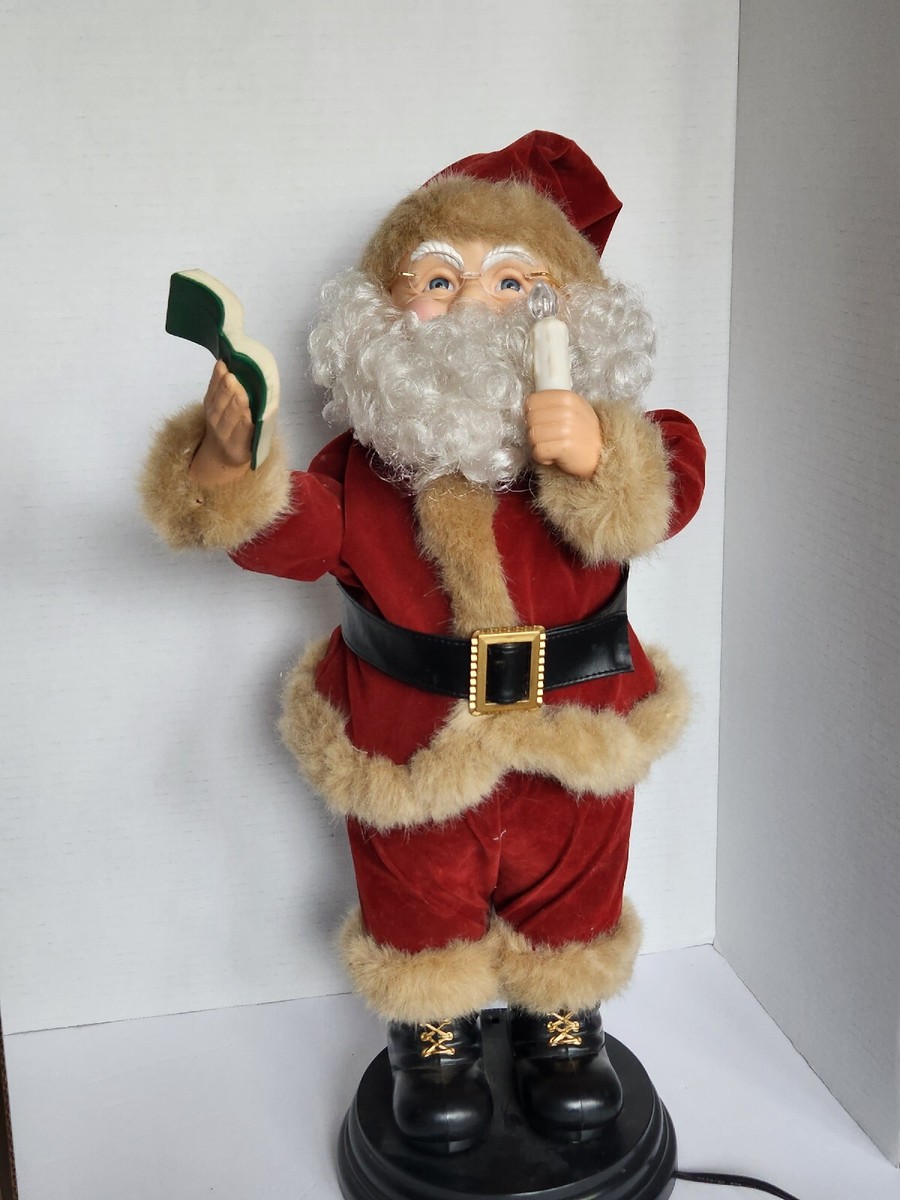 Vintage 1998 Telco Motion-ette Animated Talking Santa with