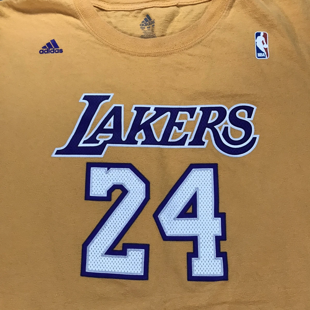 Adidas LA Lakers Kobe Bryant # 24 T-Shirt Fits Small – Retrace