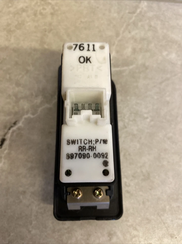 ISUZU TROOPER 2000 YEAR RHD REAR RIGHT WINDOW SWITCH 897090-0092 - Image 4 of 4