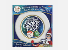 New The Elf on the Shelf Santa's Enchanted Cookie Plate Magical Messages
