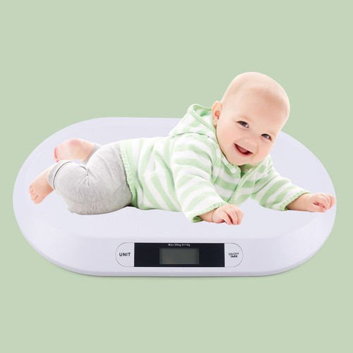 20kg Babywaage Waage Kinderwaage Stillwaage Digitalwaage Haustierwaage +Lineal - Bild 1 von 10