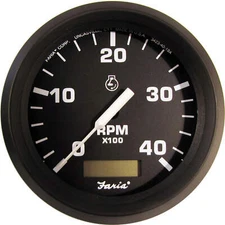 Faria 32834 Euro Tachometer With Hour Meter 4000 RPM TD9102