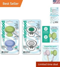 Clip-On Toothbrush Protector, Keeps Toothbrush Fresh and Clean, Fits Most Man...