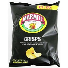 Golden Wonder Marmite Crisps 18 x 65g Bags Price Marked £1.25 SPECIAL OFFER