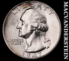 1947 Silver Washington Quarter - Choice Gem Brilliant Uncirculated++++  #L1263