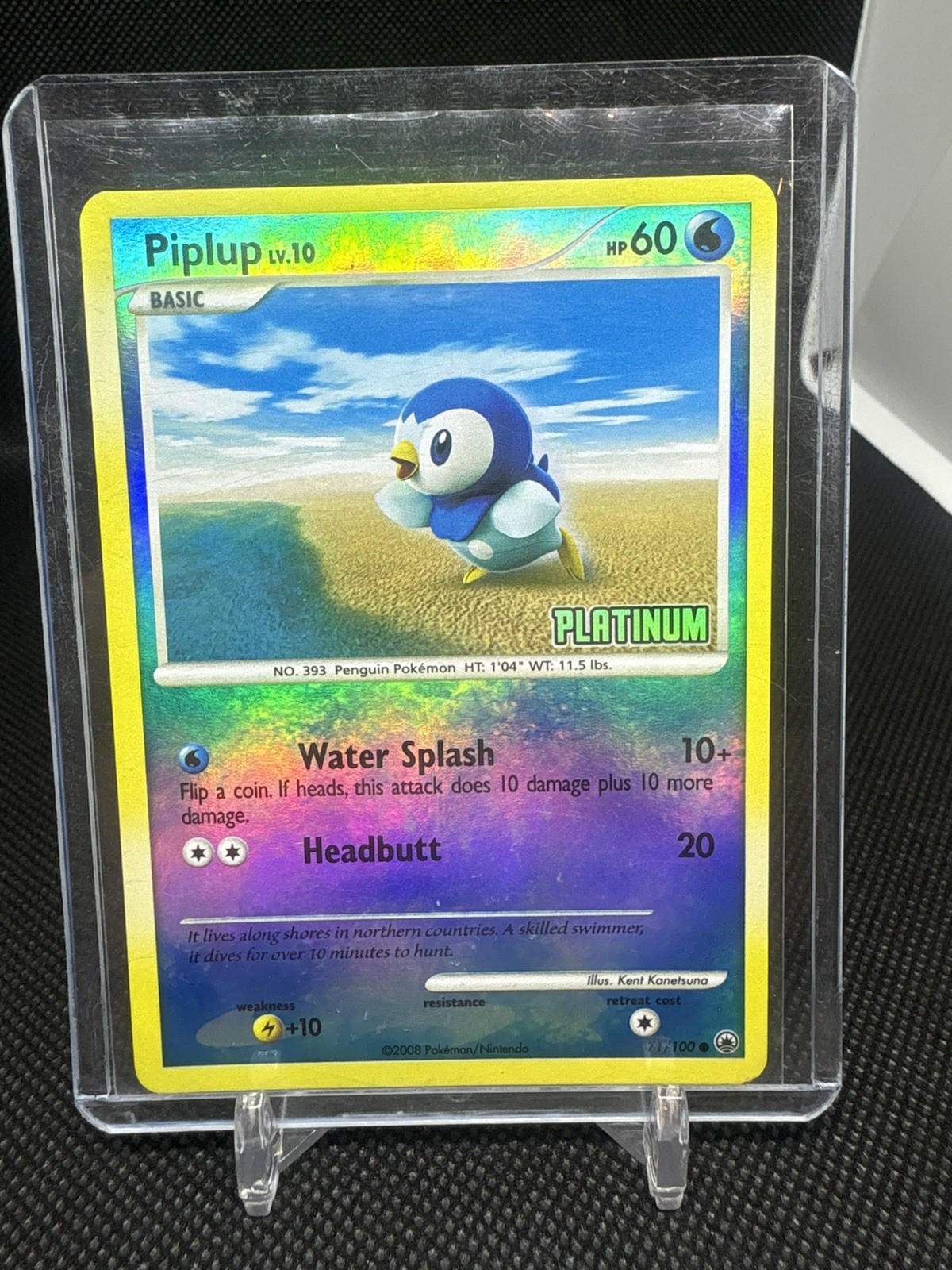 Piplup 71/100 Majestic Dawn Reverse Holo [Platinum Stamped]