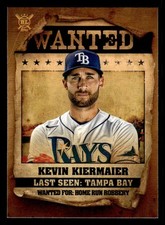 2021 Topps Big League #WT-14 Kevin Kiermaier Wanted Card Tampa Bay Rays