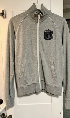 Hellgraue Strickjacke von Gant Gr. S für Herren