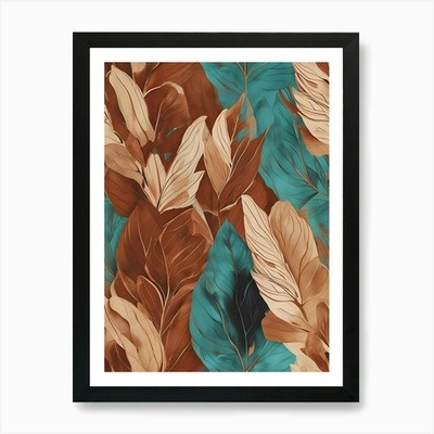 Federn Kunstdruck gerahmt Wandbild Poster Leinwanddruck Bild