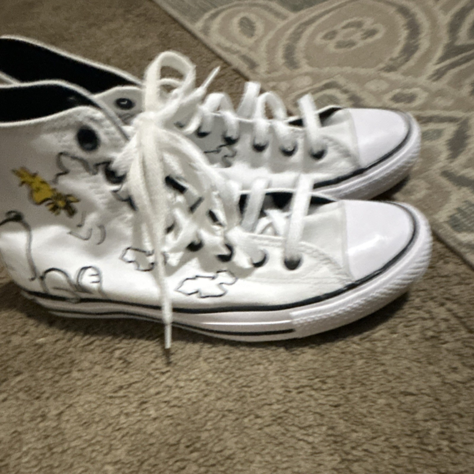 Chuck Taylor, Converse, Charlie Brown White 8 Men/10Wom thumbnail 4