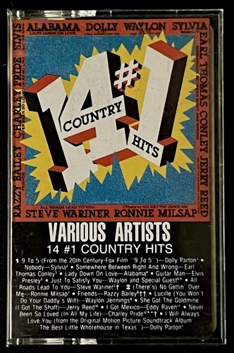 VERSCHIEDENE KÜNSTLER KASSETTE 14 #1 COUNTRY HITS SEHR GUTER ZUSTAND+/EX CS17