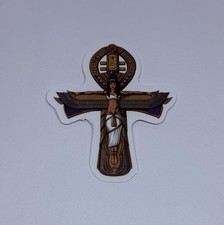 Egyptian Goddess Isis Ankh Cross Sticker Decal Mythical Art Vinyl Journal Tc9