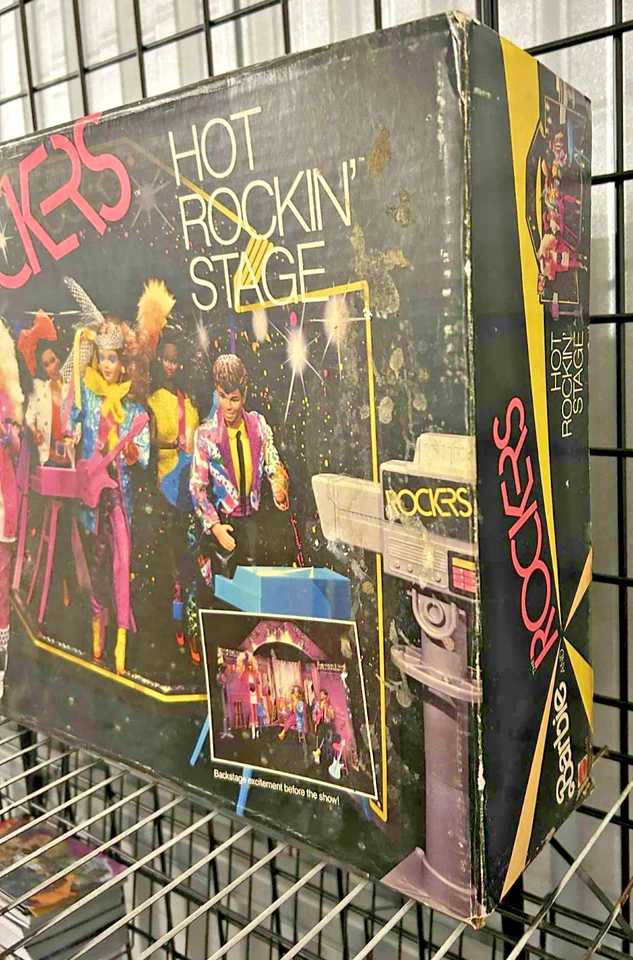 Vintage! 1985 Barbie and the Rockers Hot Rockin Stage Playset Novo MISB - Imagem 4 de 4