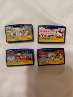 VTech V.Reader Game Cartridge Lot Of 4 See Pics For Titles