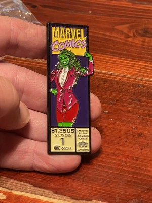 She-Hulk 3'' Marvel Comics Corner Box Enamel Pin!