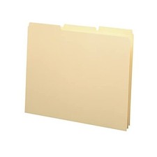 Heavyweight Guides, 1/3 Cut Tab Blank Size, 100 Per Letter Manila Plain Tab