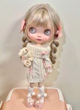 Blythe Doll With Outfits Wig 1/6 BJD Dolls Women Girl Handmade Custom Toys Gifts