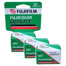 Fujifilm Fujicolor 100 ISO 36exp 35mm Color Film 3 X Rolls FRESH EXP. 2008