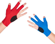 2PCS anti Slip Billiard Glove 3 Fingers Show Gloves Left Hand Snooker Glove Bill
