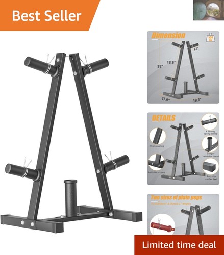 Schwerlast Olympia Hantelscheibenständer - 4 Heringe A-Rahmen für Home Gym Aufbewahrung - Bild 1 von 9