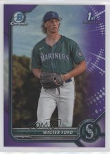 2022 Bowman Draft Chrome Purple Refractor 205/250 Walter Ford #BDC-187 0fz3