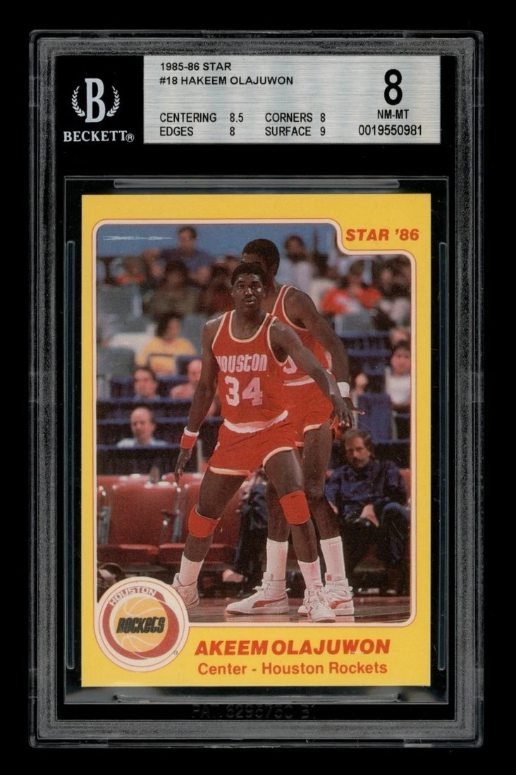 Hakeem Olajuwon Basketball Sports Trading Cards & Accessories