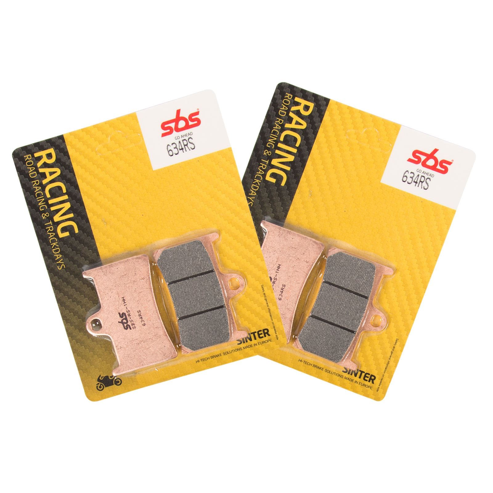 SBS 634 RS Sintered Front Brake Pads X2 for Yamaha YZF-R1 04-05