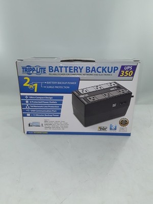 TrippLite UPS 350VA Battery Backup Uninterruptible Power Supply-Surge Protector