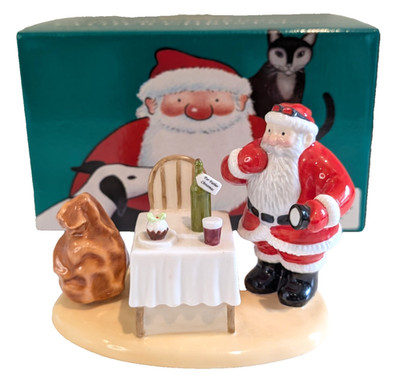 Coalport FATHER CHRISTMAS Midnight Feast 416/1250 Figur Limited Edition COA