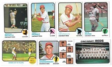 1973 Topps EX+ CINCINNATI REDS Team Set
