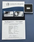2015 Silver (999) Proof Half Dollar 2.5g. COA Washington DC - US Capitol