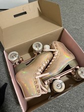 Impala Sidewalk Holographic Pink Quad Roller Skates Women s Size 6