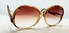 Vintage Safilo 5016 Brown Translucent Oval Sunglasses FRAMES ONLY Italy