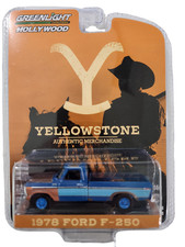 Greenlight Walmart Chase Yellowstone 1978 Ford F-250 County Sheriff Blue Wheels