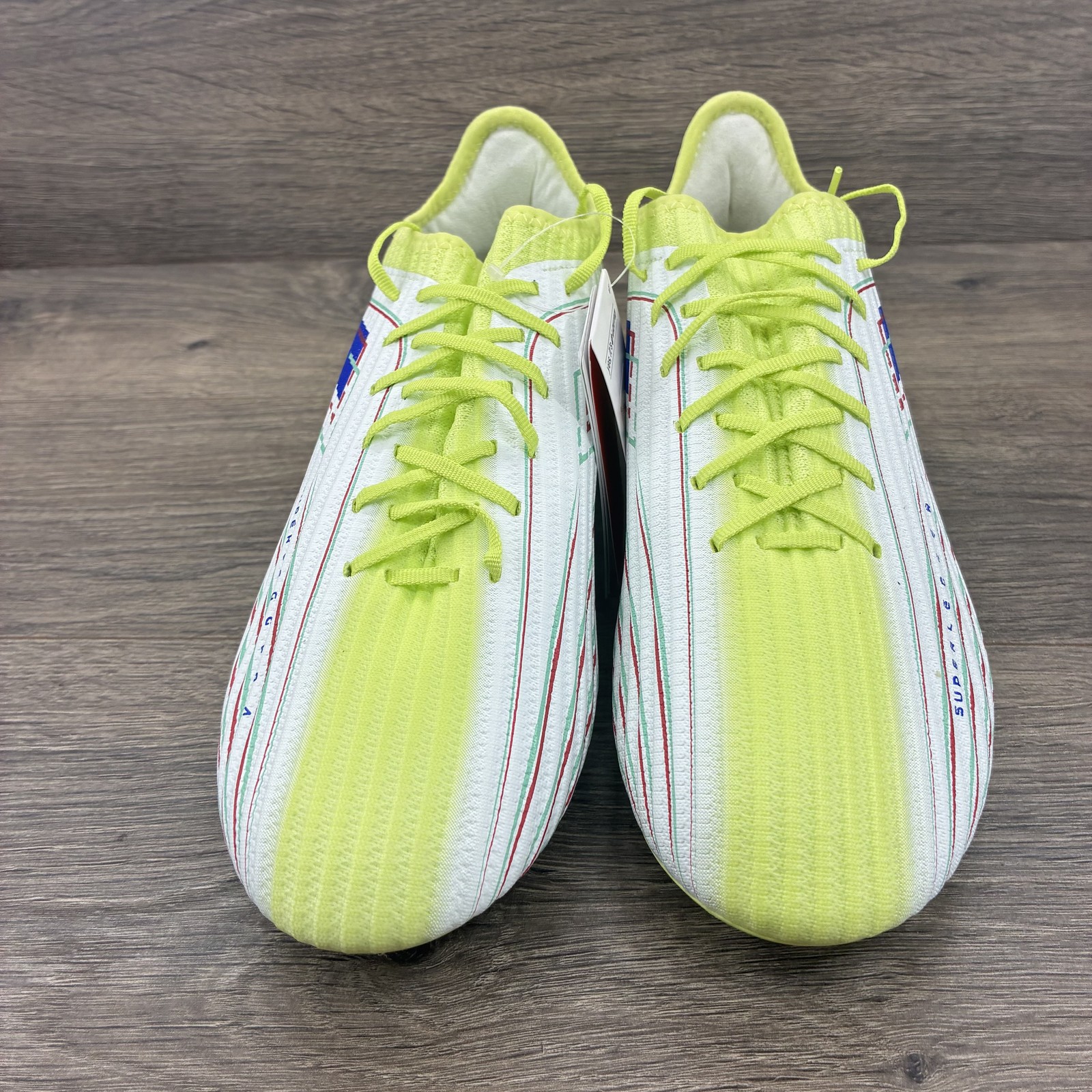 Lotto Solista 200 VIII FG Scarpe Calcio Uomo 9 Sunny Lime Surf the Web Bianco Nuove