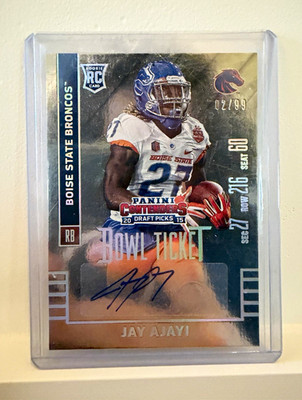 2015 Panini Contenders Draft Picks Jay Ajayi Bowl Ticket RC Auto #124 /99