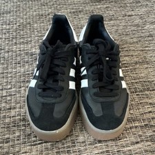 adidas Samba Womens Black/White Low Top Lace-...