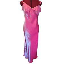 Pink Shimmer Sweetheart Bust Maxi Dress Special Occasion Size XL JR Women's