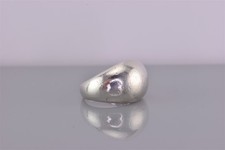 Sterling Silver 14mm Domed Tapered Simple  Classic Band Ring 925 Sz: 7