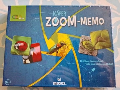 KÄFER Memo (neu) -ZOOM, OVP, Moses Verlag, Seltenes Memo Spiel für Naturfreunde 