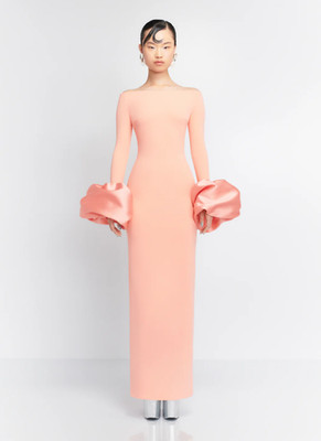 AUTH Solace London The Talia Maxi Dress in Nectar Pink UK SZ 16