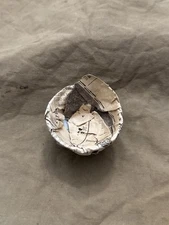WW2 Imperial Japanese Military Sake Cup Wrapped in Original Newspaper Untouched
