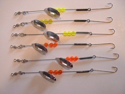 Worth Tackle  ''June Bug'' Size 3 Blade Spinner Fishing Trolling/Drifting Rigs 2