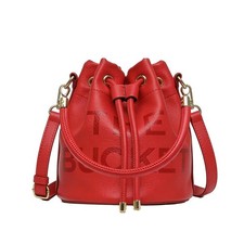 Bucket Bags and Purses For Women Small Drawstring Handbags Hobo Purse Red
