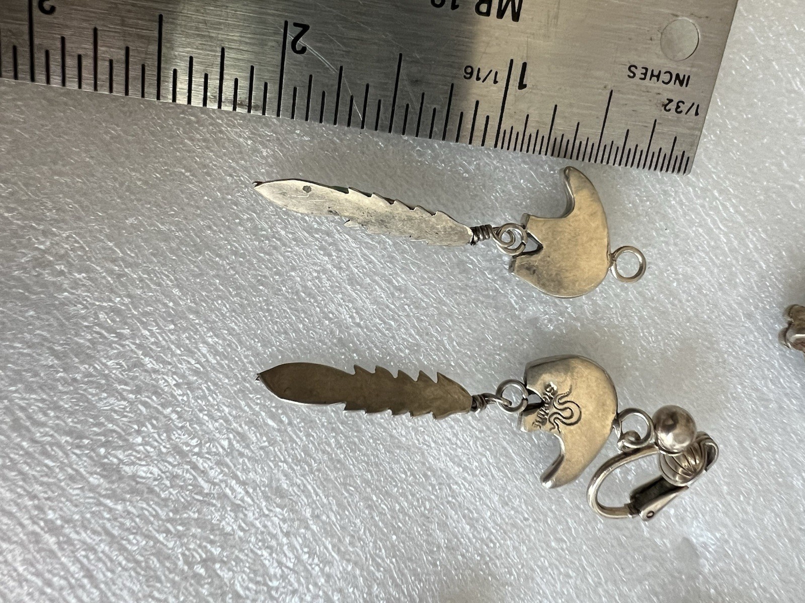 18gr Solid Sterling Silver Turquoise Native Ameri… - image 5